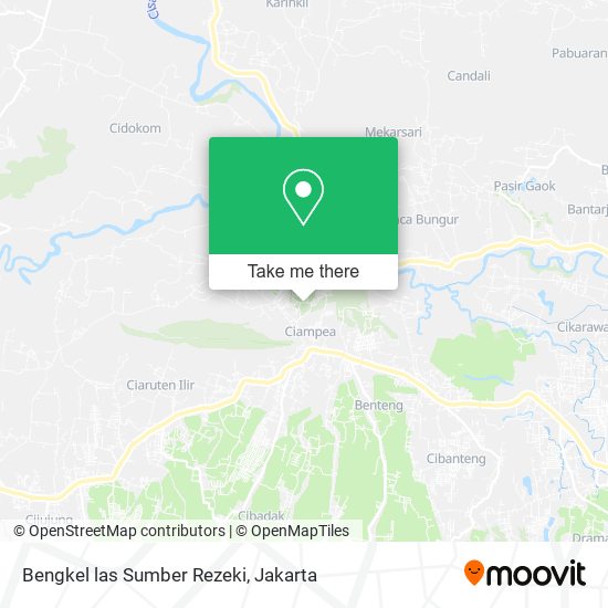 Bengkel las Sumber Rezeki map