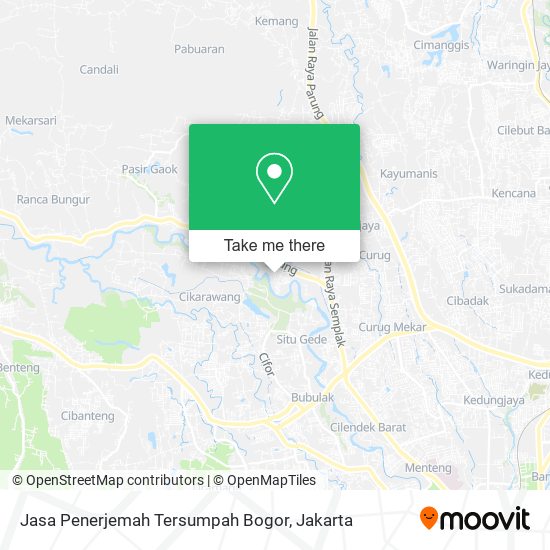 Jasa Penerjemah Tersumpah Bogor map