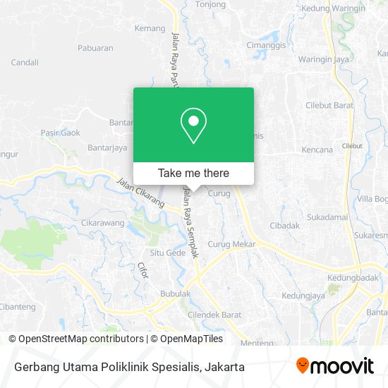 Gerbang Utama Poliklinik Spesialis map