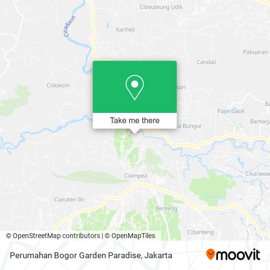 Perumahan Bogor Garden Paradise map