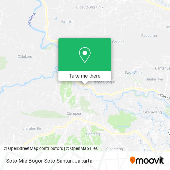 Soto Mie Bogor Soto Santan map