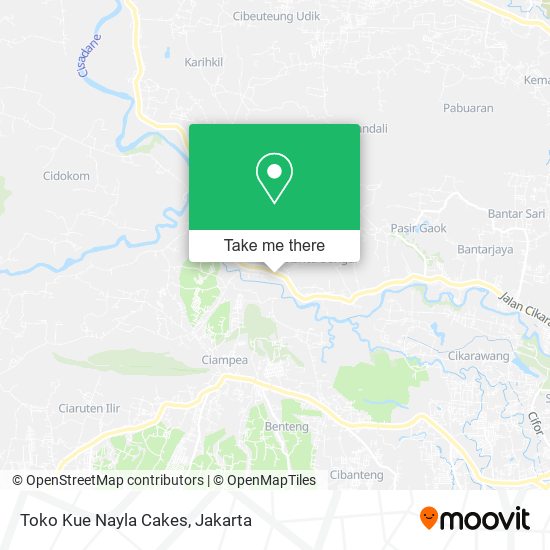 Toko Kue Nayla Cakes map