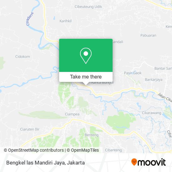Bengkel las Mandiri Jaya map