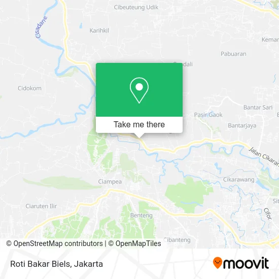 Roti Bakar Biels map