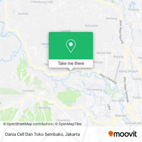 Dania Cell Dan Toko Sembako map