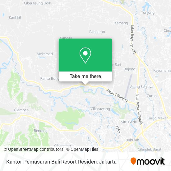 Kantor Pemasaran Bali Resort Residen map