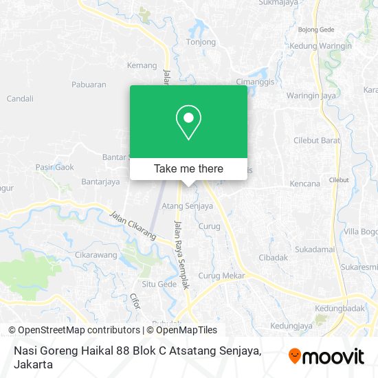 Nasi Goreng Haikal 88 Blok C Atsatang Senjaya map
