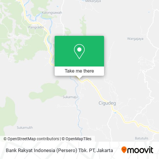 Bank Rakyat Indonesia (Persero) Tbk. PT map