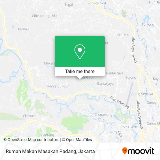 Rumah Makan Masakan Padang map