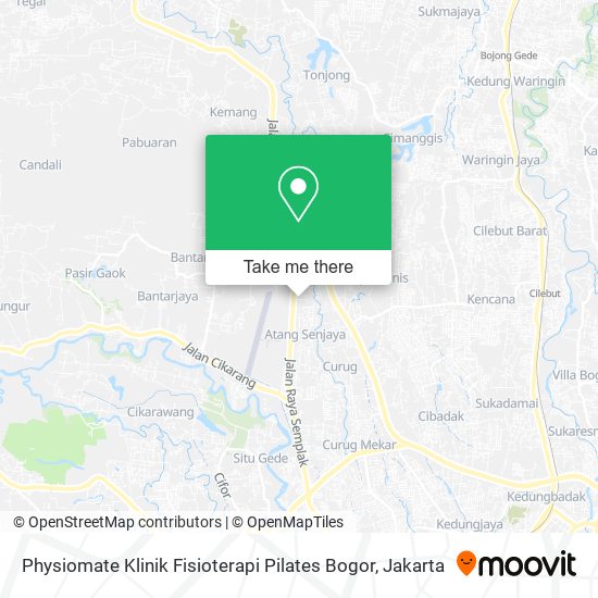 Physiomate Klinik Fisioterapi Pilates Bogor map