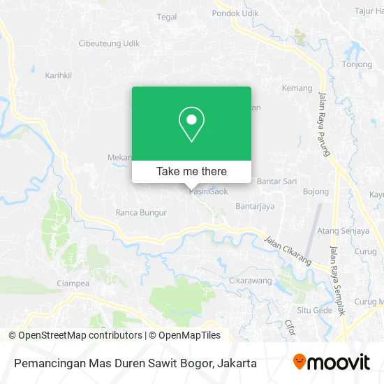 Pemancingan Mas Duren Sawit Bogor map