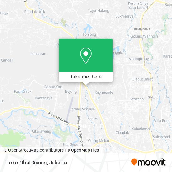 Toko Obat Ayung map