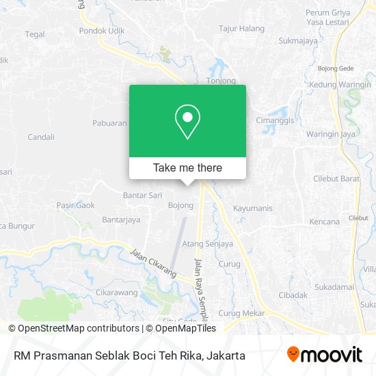 RM Prasmanan Seblak Boci Teh Rika map