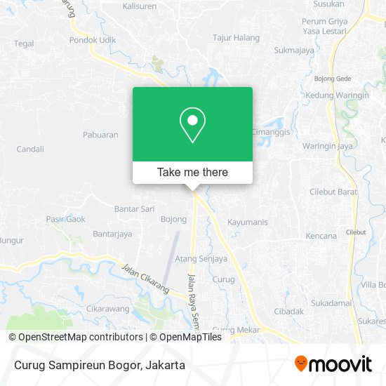 Curug Sampireun Bogor map