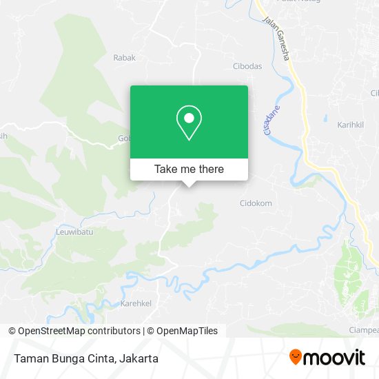 Taman Bunga Cinta map