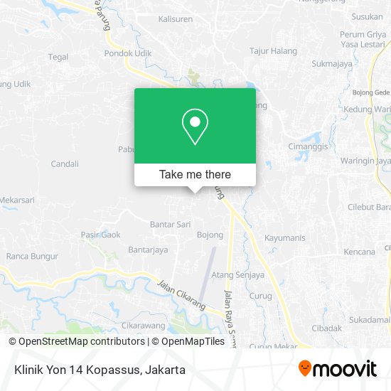 Klinik Yon 14 Kopassus map