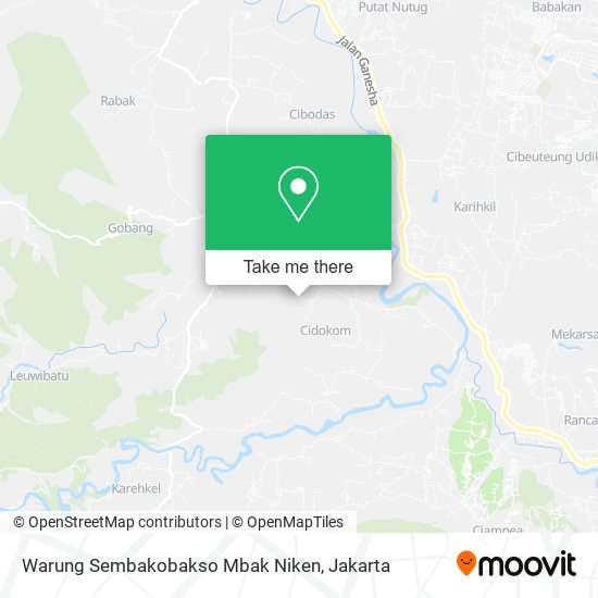 Warung Sembakobakso Mbak Niken map