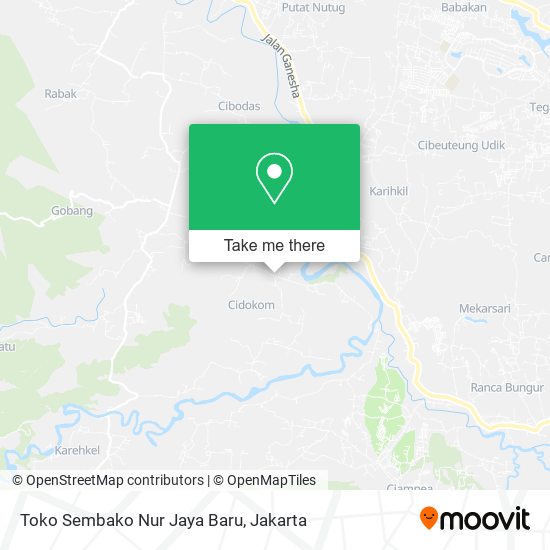 Toko Sembako Nur Jaya Baru map