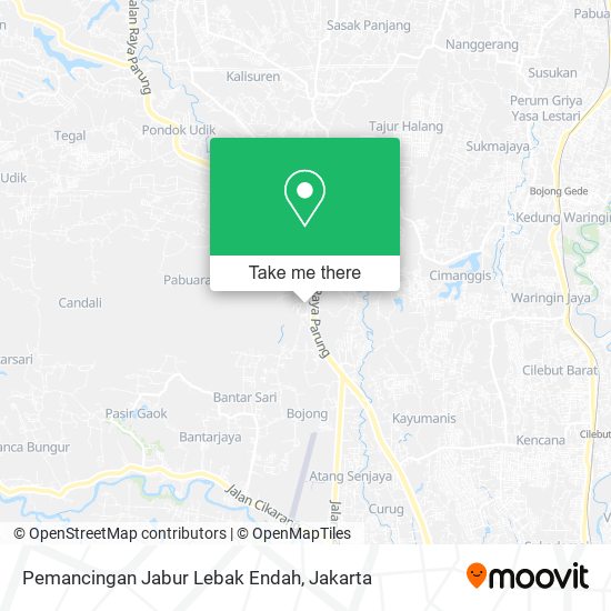 Pemancingan Jabur Lebak Endah map