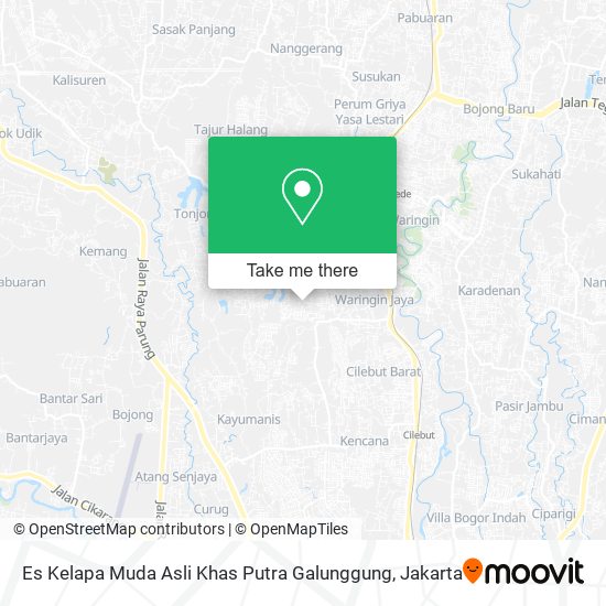 Es Kelapa Muda Asli Khas Putra Galunggung map