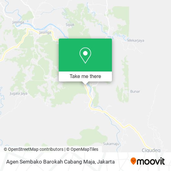 Agen Sembako Barokah Cabang Maja map