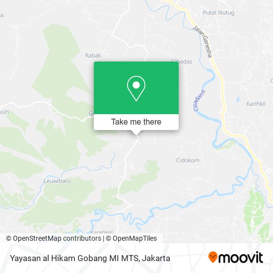Yayasan al Hikam Gobang MI MTS map