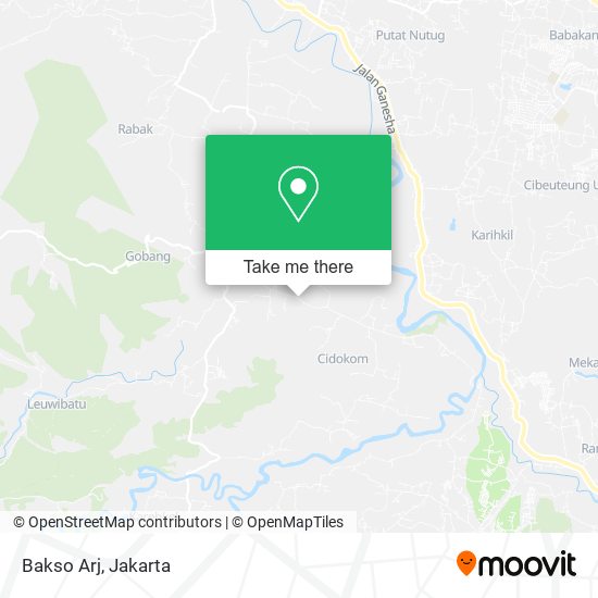 Bakso Arj map