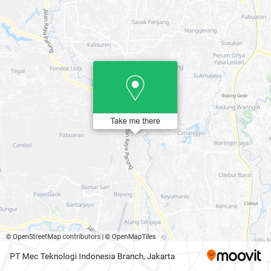 PT Mec Teknologi Indonesia Branch map