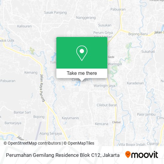 Perumahan Gemilang Residence Blok C12 map