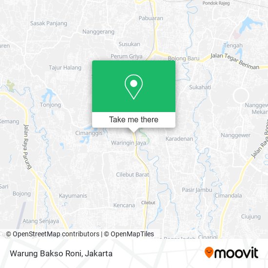 Warung Bakso Roni map