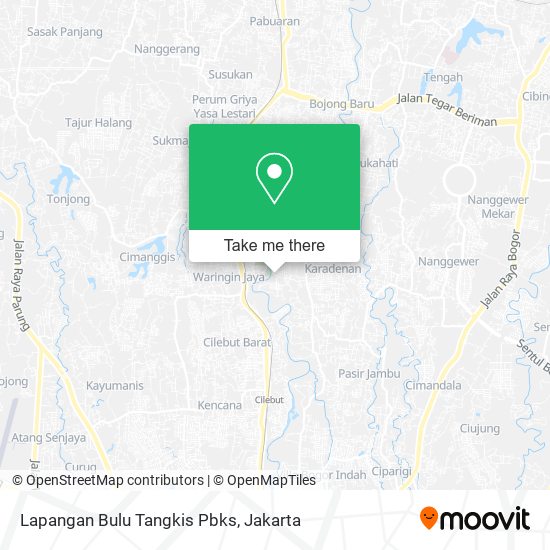 Lapangan Bulu Tangkis Pbks map