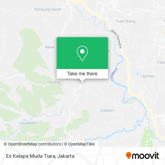 Es Kelapa Muda Tiara map