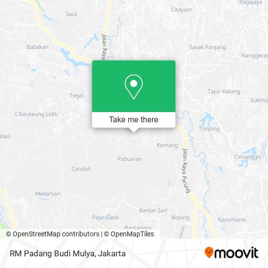 RM Padang Budi Mulya map