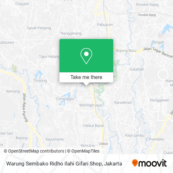 Warung Sembako Ridho Ilahi Gifari Shop map