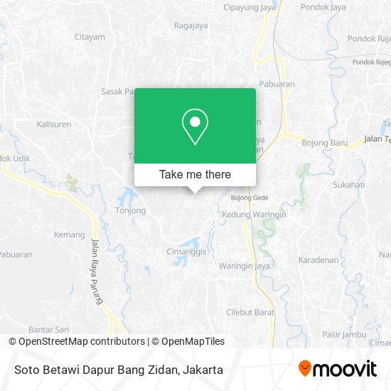 Soto Betawi Dapur Bang Zidan map