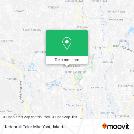 Ketoprak Telor Mba Yani map