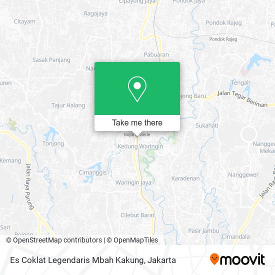 Es Coklat Legendaris Mbah Kakung map