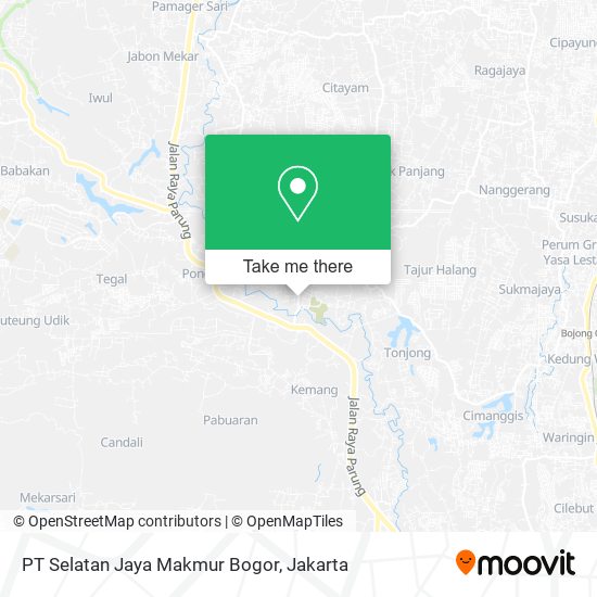 PT Selatan Jaya Makmur Bogor map