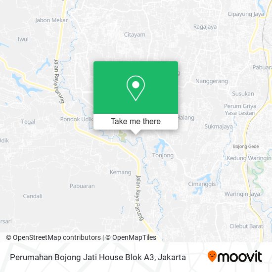 Perumahan Bojong Jati House Blok A3 map