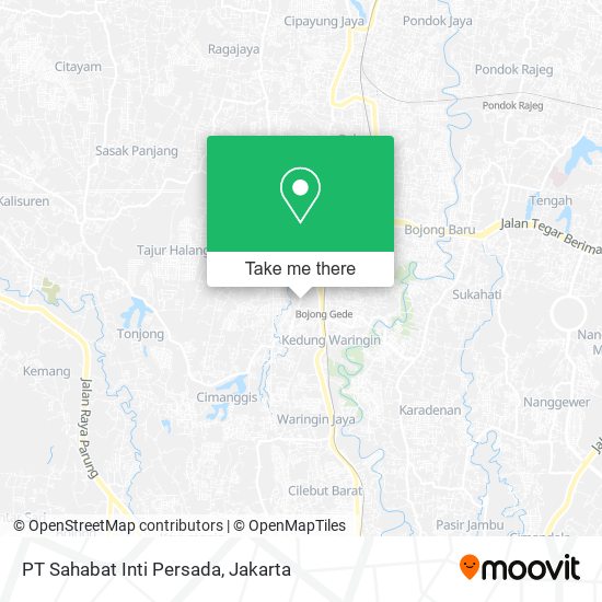 PT Sahabat Inti Persada map