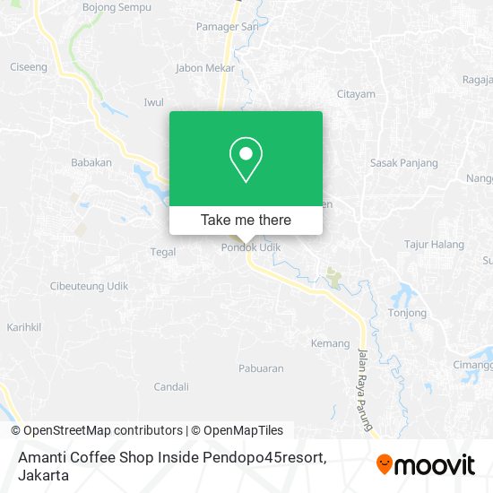 Amanti Coffee Shop Inside Pendopo45resort map