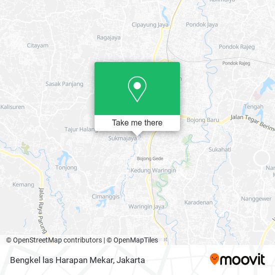 Bengkel las Harapan Mekar map