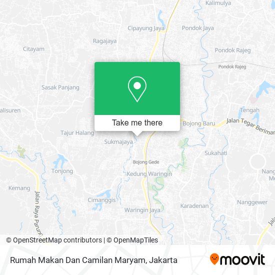 Rumah Makan Dan Camilan Maryam map