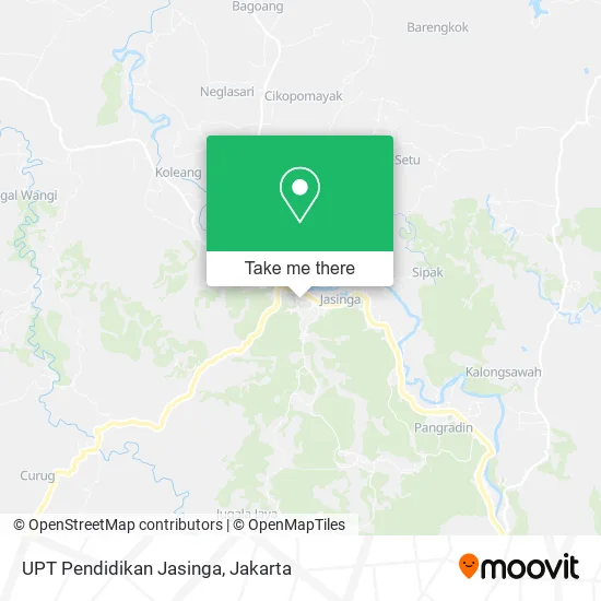 UPT Pendidikan Jasinga map
