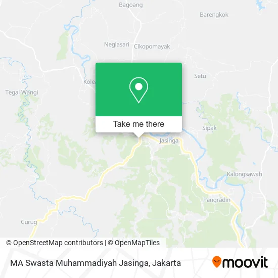 MA Swasta Muhammadiyah Jasinga map