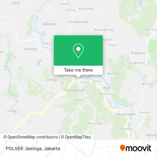 POLSEK Jasinga map