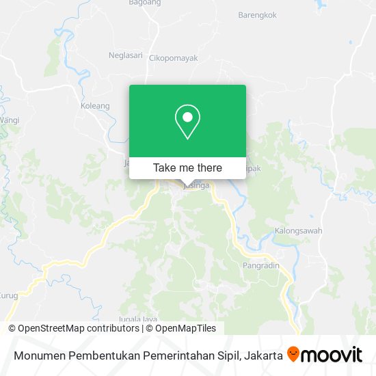 Monumen Pembentukan Pemerintahan Sipil map