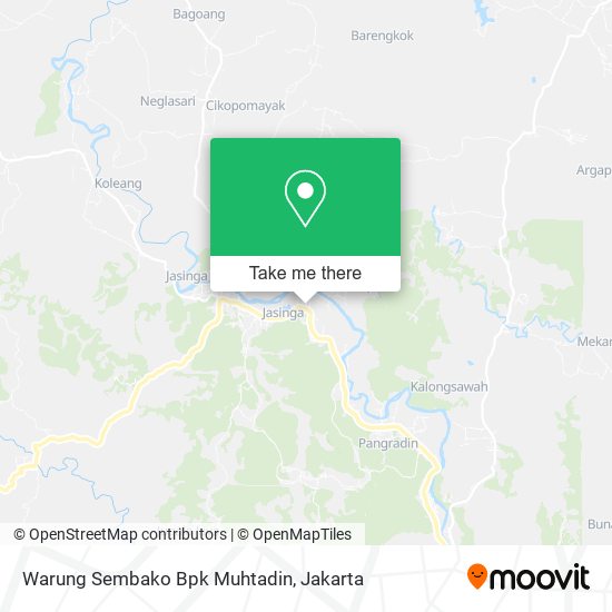 Warung Sembako Bpk Muhtadin map