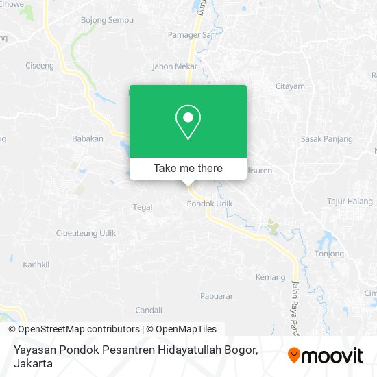 Yayasan Pondok Pesantren Hidayatullah Bogor map