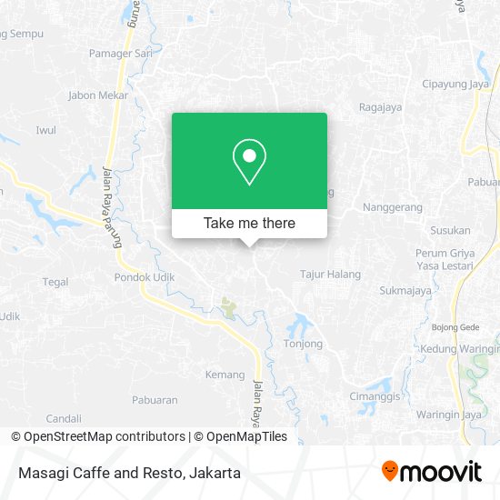 Masagi Caffe and Resto map